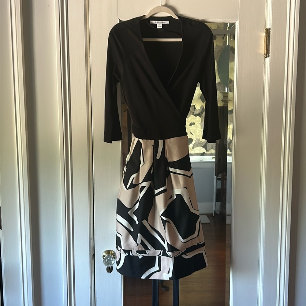 Diane von Furstenberg/ DVF Fit and Flare wrap dress